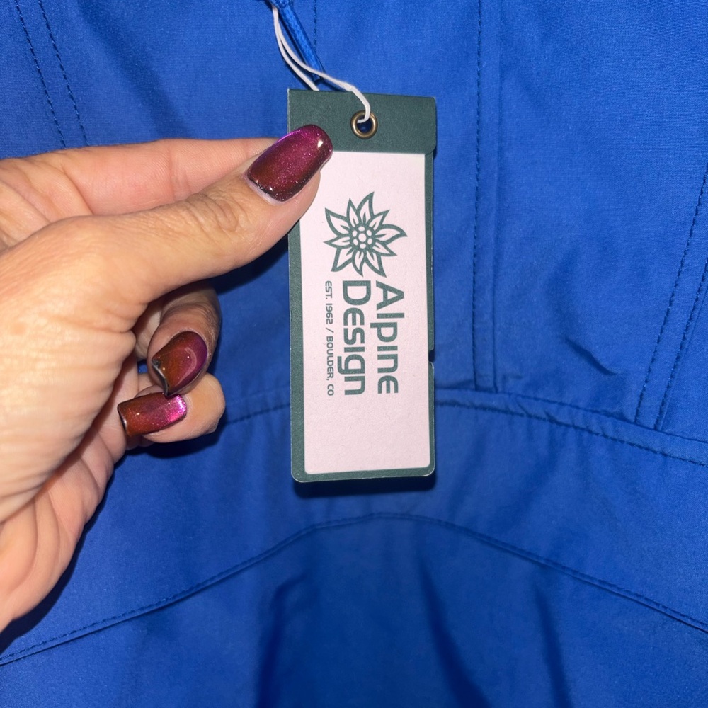 Alpine Design Men’s Blue Anorak Jacket NWT | Water Repellent | Size M - Picture 4 of 8